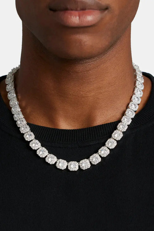 10MM Clustered Tennis Chain TRAPSHINE JEWELRY