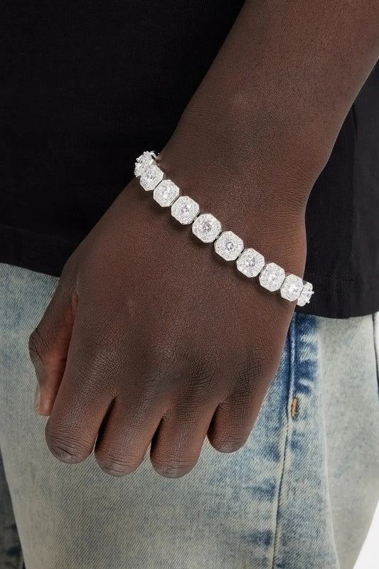 10mm Clustered Tennis Bracelet TRAPSHINE JEWELRY