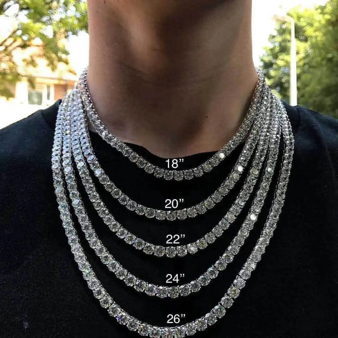 16mm Iced Miami Cuban Link Chain – Tricolor Edition TRAPSHINE JEWELRY