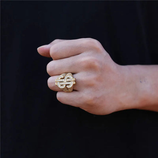 Bague Dollar Ice – CZ Luxe TRAPSHINE JEWELRY