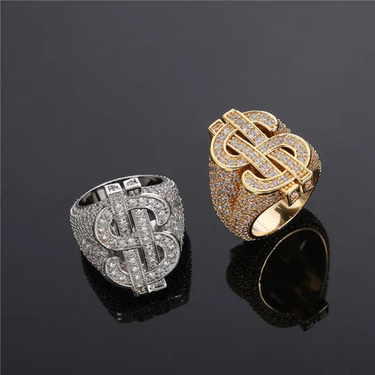Bague Dollar Ice – CZ Luxe TRAPSHINE JEWELRY
