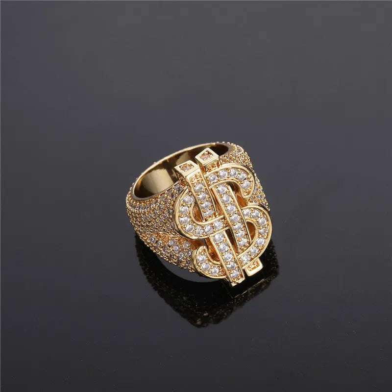 Bague Dollar Ice – CZ Luxe TRAPSHINE JEWELRY