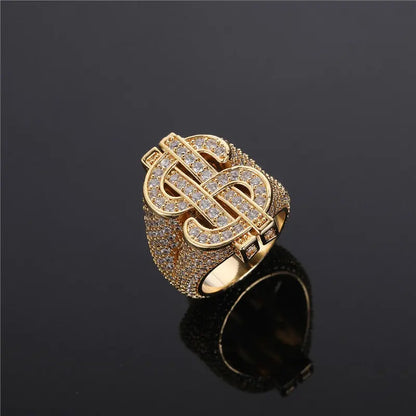 Bague Dollar Ice – CZ Luxe TRAPSHINE JEWELRY