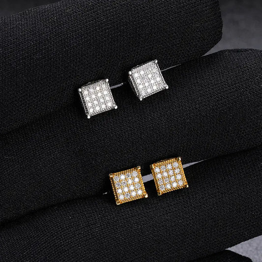 Carré Royal - Boucle d'oreille en Moissanite TRAPSHINE JEWELRY