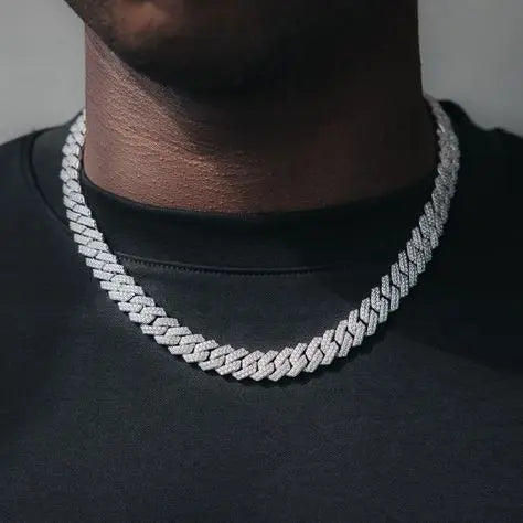 Chaîne CUBAN Prong 19mm TRAPSHINE JEWELRY