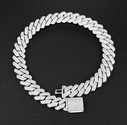 Chaîne CUBAN Prong 19mm TRAPSHINE JEWELRY