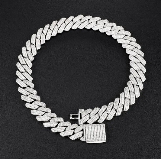 Chaîne CUBAN Prong 19mm TRAPSHINE JEWELRY