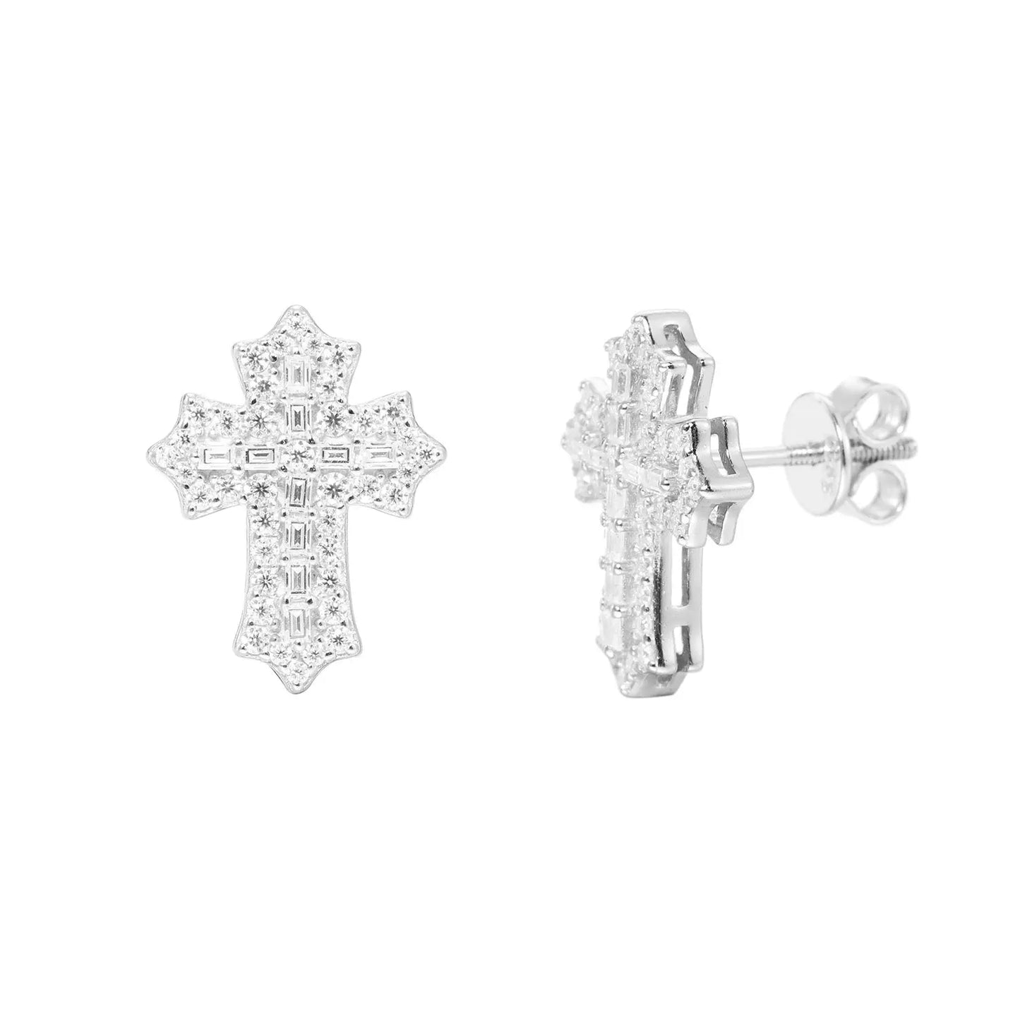 Croix divine - Boucle d'oreille en Moissanite TRAPSHINE JEWELRY