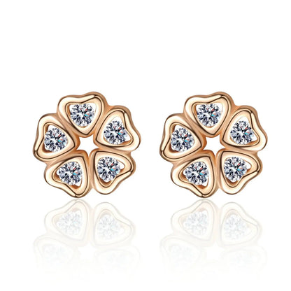 FLEUR DE GIVRE - BOUCLE D'OREILLE EN MOISSANITE TRAPSHINE JEWELRY