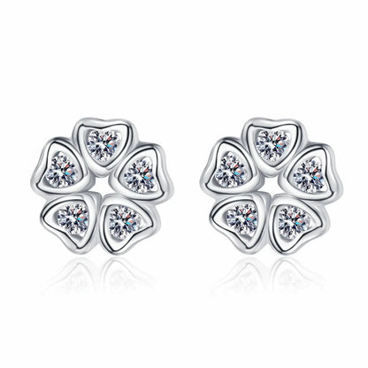 FLEUR DE GIVRE - BOUCLE D'OREILLE EN MOISSANITE TRAPSHINE JEWELRY