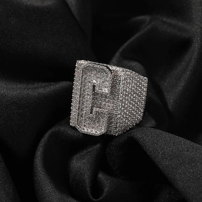 NUMBER LETTER RING CUSTOM - CZ TRAPSHINE JEWELRY