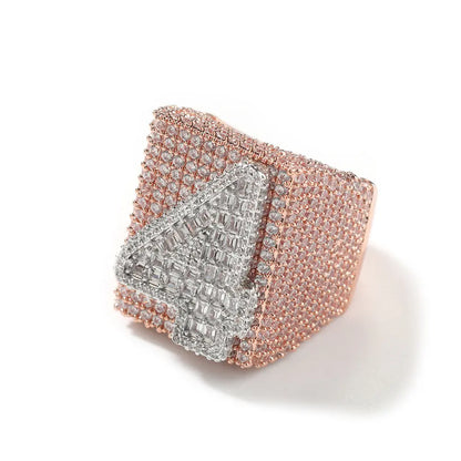 NUMBER LETTER RING CUSTOM - CZ TRAPSHINE JEWELRY