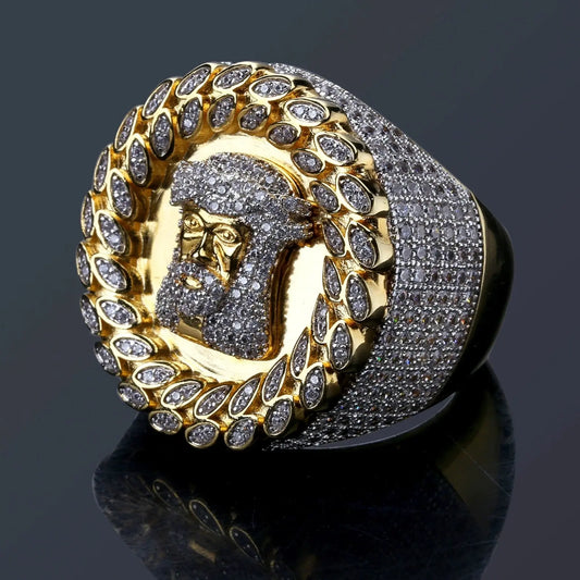 Royal Hive – Bague CZ Pavée en Or TRAPSHINE JEWELRY