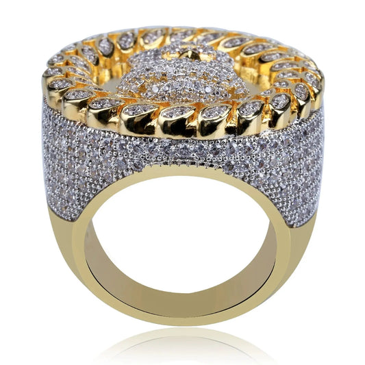 Royal Hive – Bague CZ Pavée en Or TRAPSHINE JEWELRY